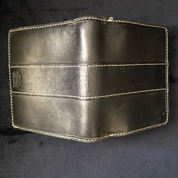 COACH Black Genuine Leather Bifold Wallet - Picture 6 of 7